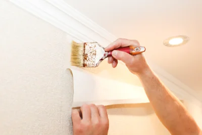 Pose de papier peint à Liniez — revêtements muraux et toiles de verre